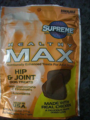 HEALTHY MAX SEMI SOFT DOG TREATS HIP & JOINT ~ MADE IN USA ~ 4oz POUCH 