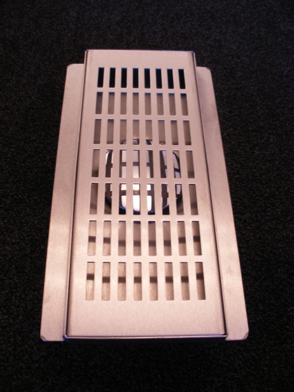 steel wet room / shower drain & waste trap 300mm long Linear Drain on