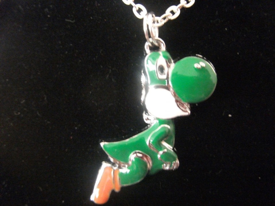 Enamel Yoshi Pendant Necklace Costume/Dress Jewellery