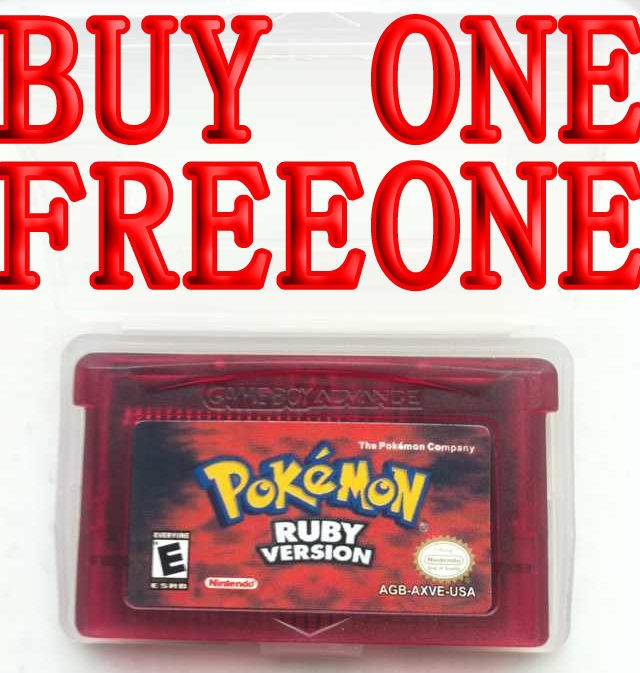Nintendo game Pokemon Ruby Version FOR GBA Advance SP DS LITE