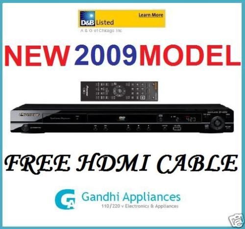 2009 NEW PIONEER HDMI 1080p Region Code Free DVD Player