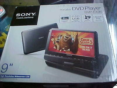 Sony DVP FX96 Portable DVD USB CD  Player, AS IS CRACKED SCREEN 