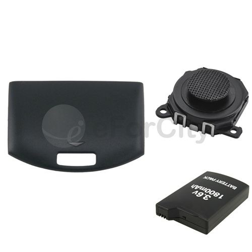 Analog Joystick+Rechargeable Battery+Battery Door For Sony PSP 1000 