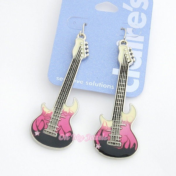 guitar earrings in Earrings