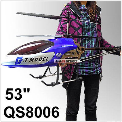   QS8006 GYRO 3.5 Channel 3.5CH Metal RC Helicopter GT Model FREE PARTS