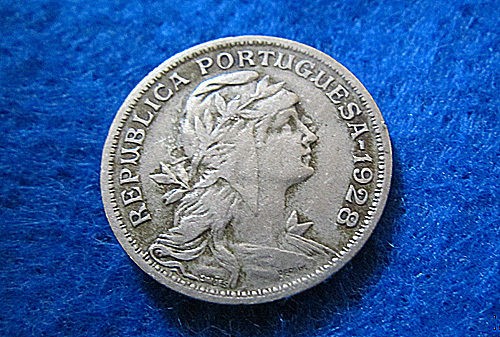 1928 Portugal 50 Centavos   Nice Circ   