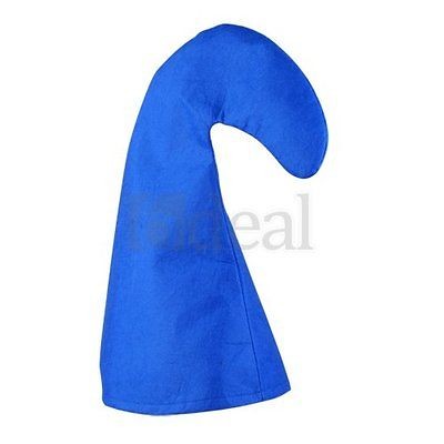 Blue Dwarf Gnome Elf Hat Cap Fancy Dress Costume Party