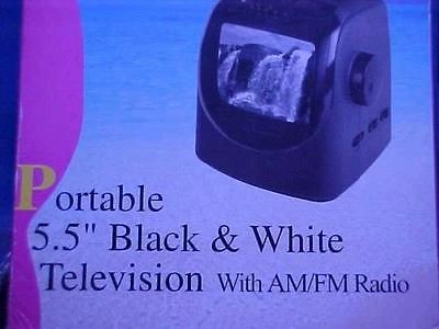 PORTABLE MINIATURE CORNET B&W RADIO / TELEVISION SET