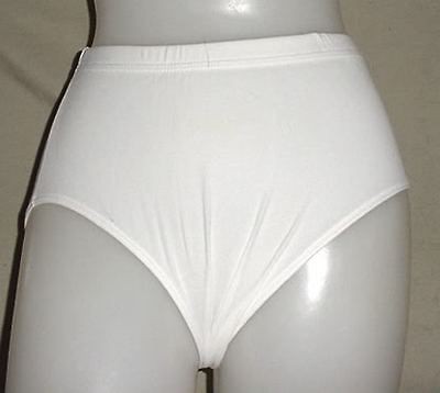 NEW GK Elite white sports cheerleading brief bikini White M, L or XL