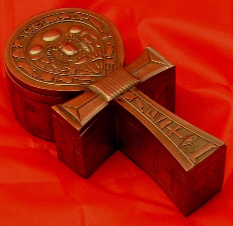 EGYPTIAN ANKH CROSS TRINKET BOX Nemesis Now Egypt Stash Jewellery 