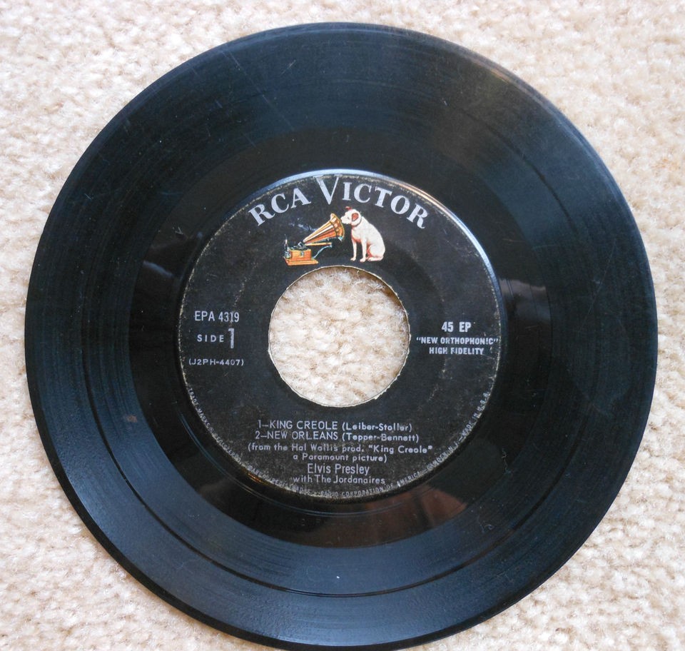 ELVIS 45RPM EP KING CREOLE / LOVER DOLL / NEW ORLEANS / AS LONG AS I 