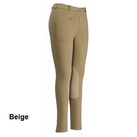 Tuffrider COTTON Front Zip Riding Breeches   Ladies   Different Sizes 