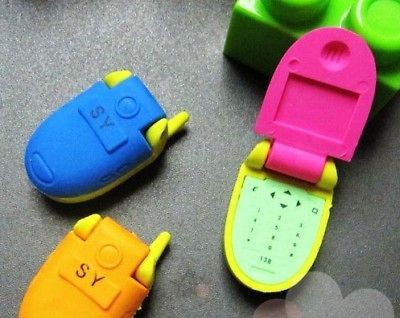 ONE Cell Phone Pencil Eraser,Kids,Pa​rty Favours,STE074