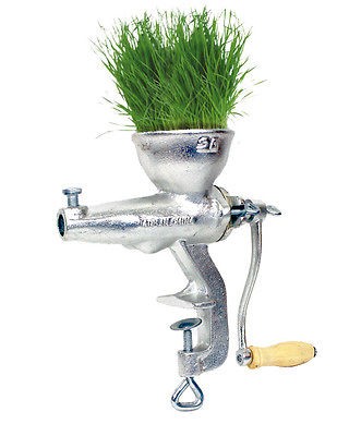   Heavy Duty Cast Iron Manual Wheat Grass Fruit Juicer Extractor Grinder