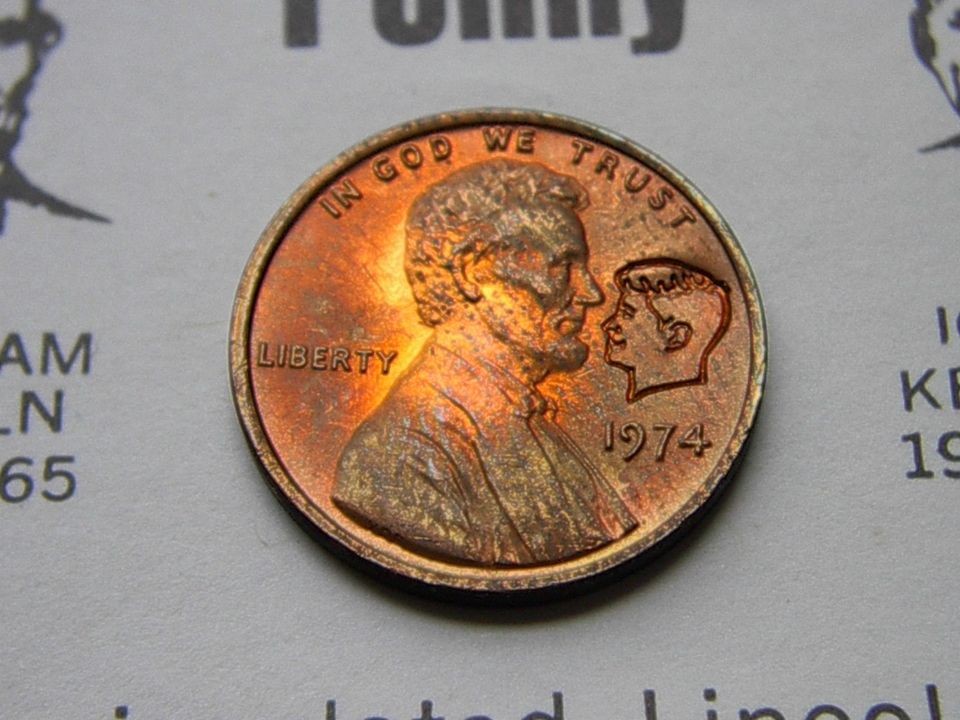 1974 LINCOLN KENNED​Y Facts CENT (UNC)