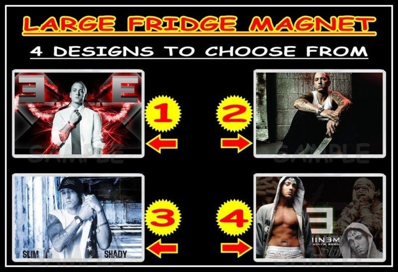 EMINEM MARSHALL MATHERS f10m LARGE FRIDGE MAGNET CHOICE OF 4