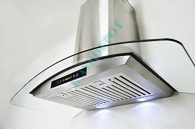   Mount Stainless Steel Range Hood Kitchen Fan Stove Vent AK K 668AS75