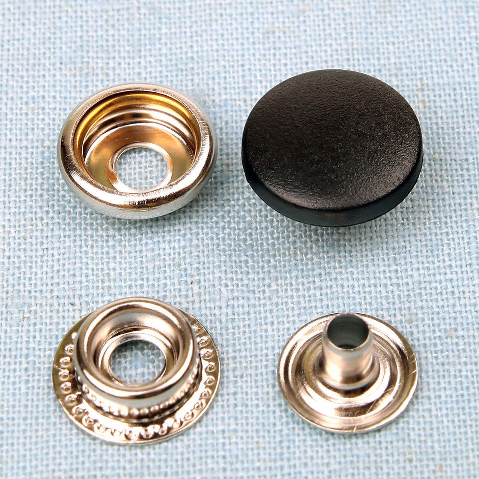 20 sets Ring Snap Fasteners metal buttons for Clothing,Leath​ercraft 