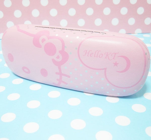 Hellokitty Eye Glasses Hard Case Box Holder NEW pink