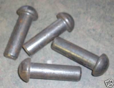 FOUR 5/8 FISHER or WOOD STOVE DOOR RIVETS