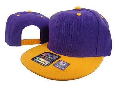 NEW VINTAGE SWAG FLAT BILL SNAPBACK BASEBALL CAP HAT PURPLE/GOLD