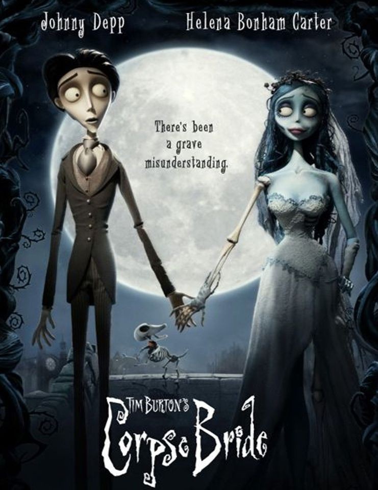 CORPSE BRIDE horror cult movie dvd Tim Burton Carter Depp glossy t 