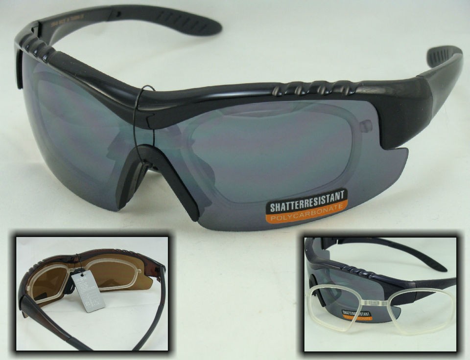 55648 SPORT SUNGLASSES WITH RX ADAPTER PRESCRIPTION INSERT CHOICE 