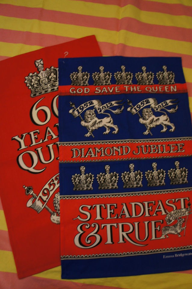 NEW Emma Bridgewater Tea Towel Diamond Jubilee 60 years a Queen 