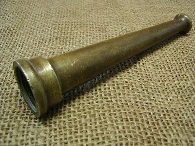 Vintage Brass Hose Nozzle Antique Old Fireman Fire