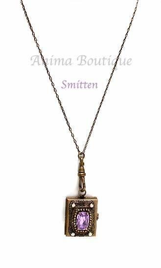 SMITTEN COLOR COLLECTION/CRYSTAL/LOCKET NECKLACE BY SORRELLI FRAMES/4 