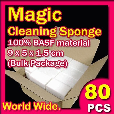   SPONGE CLEANING ERASER 100% MELAMINE FOAM MULTI CLEANER BLOCK BULK