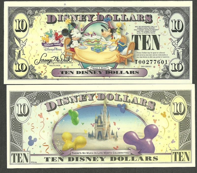 disney dollars 2009 in Disney Dollars