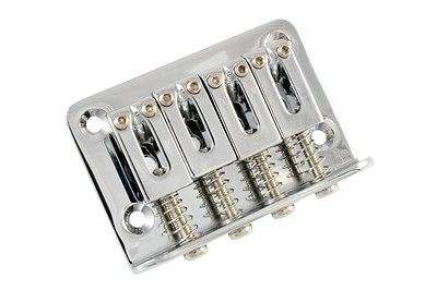 NEW   Electric Mandolin Bridge, Flat Mount, 1 1/4 Spacing   CHROME