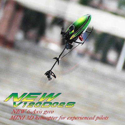   V120D02S Flybarless 6 Axis Gyro 6 Channel 3D RC Helicopter + DEVO7 RTF