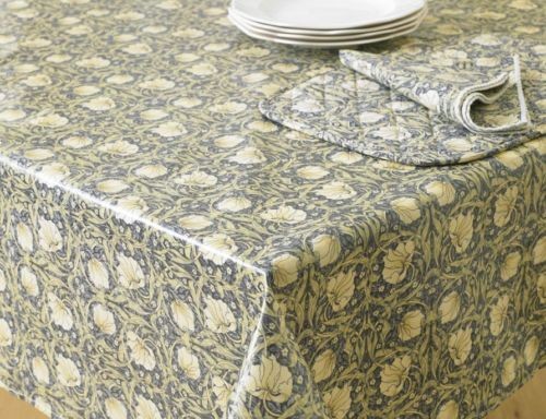 William Morris Pimpernel Floral 52 x 52 Tablecloth Pvc Coated 