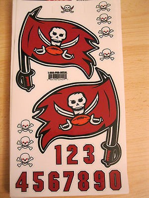 RARE 3 ML FOOTBALL HELMET DECALS NEW FULL SIZE INCL. NUMBERS, BUMPER 