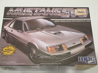 SEALED MPC FORD MUSTANG SVO 1/25 Model Car Kit   MINT