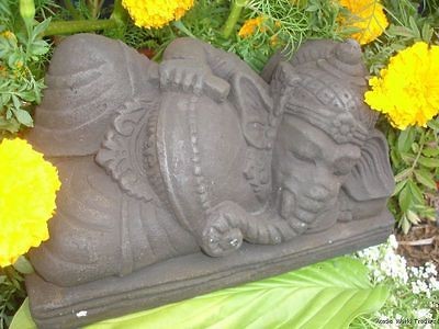 Ganesha Ganesh elephant caste stone Hindu Sculpture Balinese art 