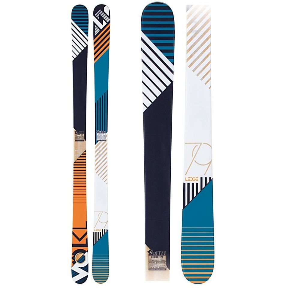 Volkl Ledge Mens Twin Tip Skis Freestyle Park All Mountain Jib   New 