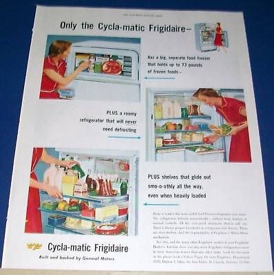 1953 Frigidaire refrigerator vintage kitchen GM Ad