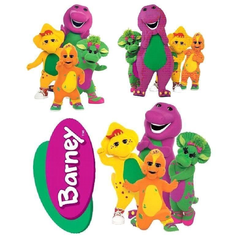 Barney & Friends Iron On T Shirt Transfer Set Style BF06