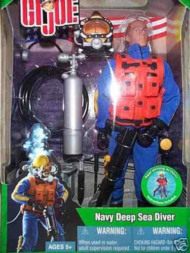 GI JOE 12 INCH MODERN US NAVY KIRBY MORGAN HELMET UDT DEEP SEA DIVER