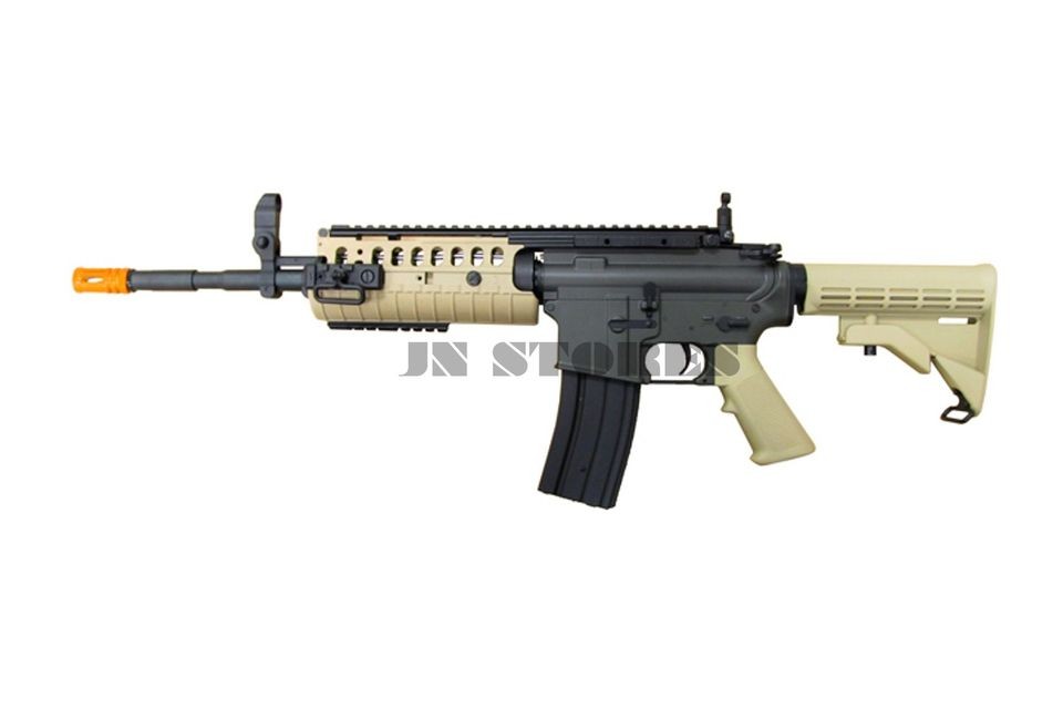 JG M4 S System Full Auto AEG Electric Airsoft Rifle Tan