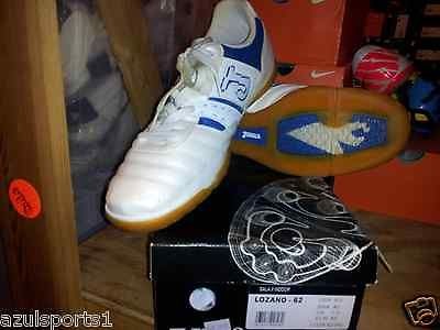 JOMA LOZANO 62 INDOOR SOCCER SHOES WHITE BLUE