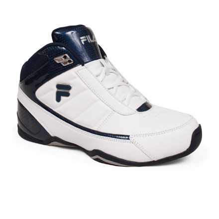 Kids Boys Fila Change the Game Running Basketball Gym Shoes White Blue