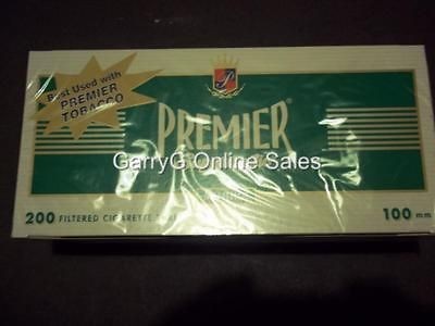 1000 Premier 100s Filtered Cigarette Tubes Menthol Empty Tubes 5 