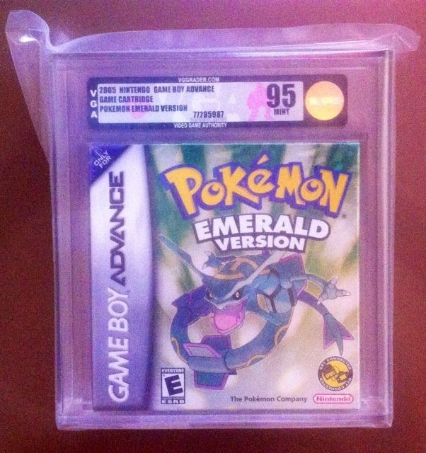 Nintendo Game Boy Advance POKEMON EMERALD H Seam New VGA 95 MINT