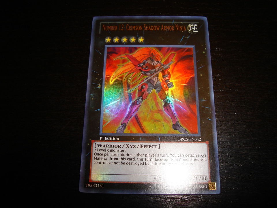 Yu Gi Oh Number 12 Crimson Shadow Ninja (1st Edition Ultra Rare ORCS 