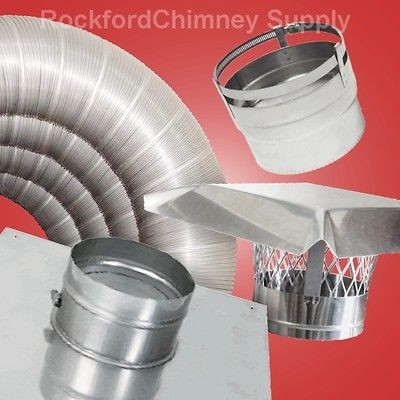 25 316Ti Stainless Flexible Chimney Liner Insert Kit