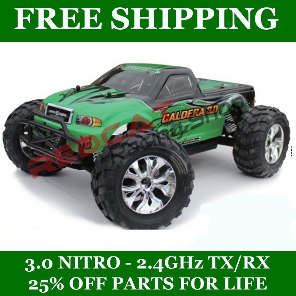   Racing 2SPD CALDERA 3.0 Nitro Gas RC Truck 4WD Buggy 1/10 Car   GREEN